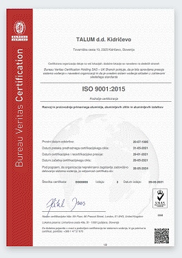 o podjetju cert2021 ISO9001 slo